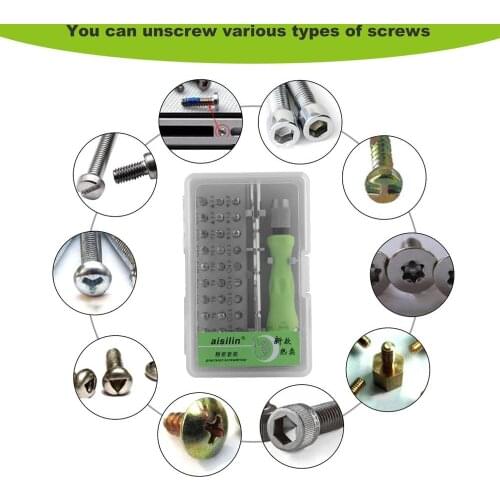 2020 Practical 31 in One Precision Interchangeable Screwdriver Set Mini Electronic Screwdriver Bits Repair Tools Kit Set