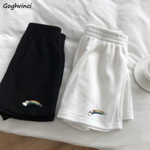 Shorts Women Summer Breathable Printed Running High Waist Students Elastic Casual Ladies Streetwear Hot Sale Korean Style Loose