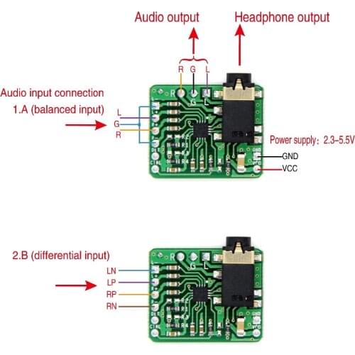 TPA6132 Differenza Equilibrata Singola Porta Bordo Amplificatore di Uscita I Amplificatore Per Cuffie HIFI 2.3 ~ 5.5 V