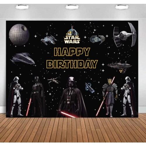 Star Wars Photography Backdrop Vinyl Photo Background For Kids Birthday Party Decoration