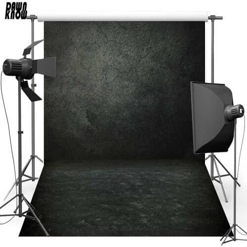 DAWNKNOW Vintage Concrete Gap Black Wall Vinyl Photography Background Polyester Backdrops For Wedding Photo Studio 676