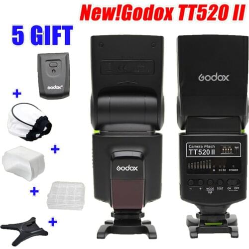 Godox Thinklite Camera Flash TT520II with Build-in 433MHz Wireless Signal for Canon Nikon Pentax Olympus DSLR Cameras