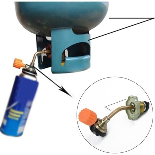 High Quality Butane Gas Cylinder Fuel Tank Filler Connector Adapter Valve Safe Switching Charging Inflatable Valve Multi-tool