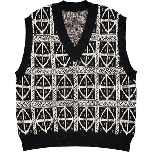 2021 autumn and winter fashion new temperament ladies pullover vest retro loose wild casual knitted V-neck sleeveless top women