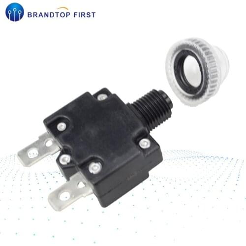 1PCS circuit Breaker 3A,4A,5A,6A ,7A,8A,10A,15A,16A,18A,20A,25A ,30A thermal switch overload protector push button and cap