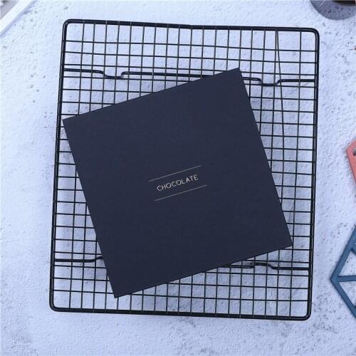 10set Elegant Valentine Chocolate Paper Box Gold Black Design Wedding Christmas Birthday Candy Packaging