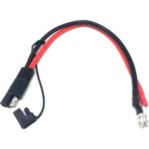 10AWG 30CM SAE To O Ring Terminal Harness 2 Pin Quick Disconnect Plug SAE Connection Solar Battery Work In -60 - 200 Celsius
