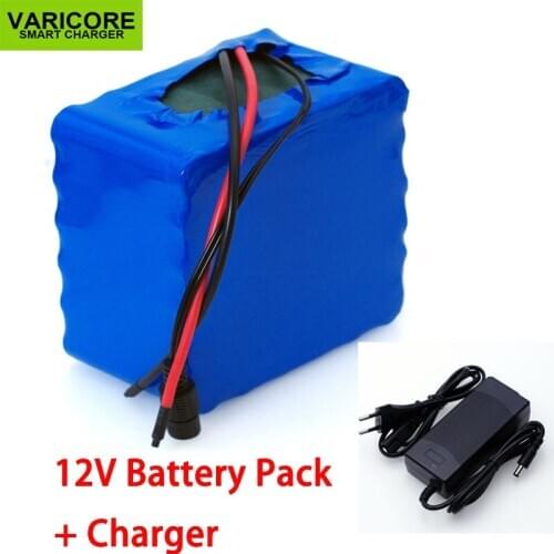 12V 30Ah 3S12P 11.1V 12.6V High-power Lithium Battery Pack for Inverter Xenon Lamp Solar Street +12.6v 3A Charger