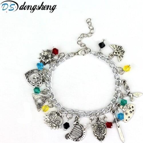 2017 Fashion Retro Jewelry Metal Alloy Silver Plated Charm Bracelet To Friends Flute Heart Bracelet Jewelry -25