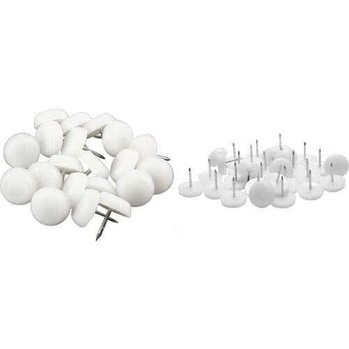 70 Pcs Felt Feet Pad Skid Glide Nail Protector Furniture Chair Table Leg, 40 Pcs 20mm & 30 Pcs 25 mm