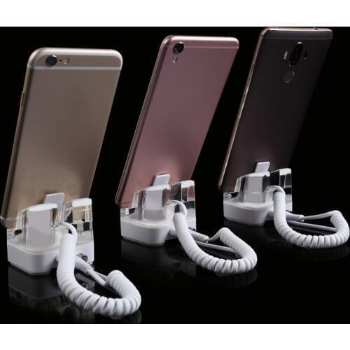 Stand up lay down Double display way Mobile Phone Alarm Kit Cellphone Security Display Holder for Retail Store exhibition