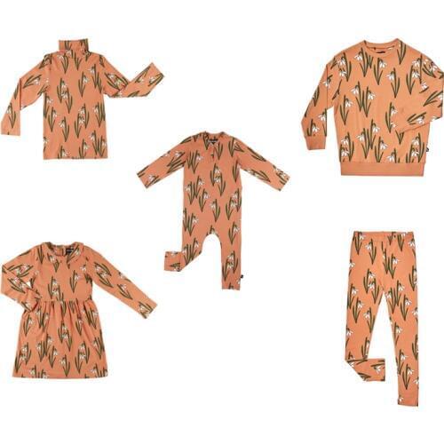 CarlijnQ Children Fall Winter Sweatshirt And Romper Dress Collection Toddler Fashion Bird Sweatshirt Kids Boys Girls Fall Tops