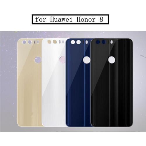 For Huawei honor 8 Rear Battery Cover Housing For Huawei Honor 8 Back Glass Door Cover With Adhesive Sticker Replacement Parts