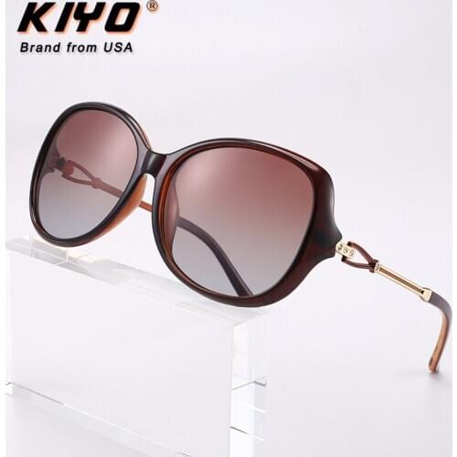 KIYO Brand 2020 New Women Polygonal Polarized Sunglasses PC Classic Sun Glasses High Quality UV400 Driving Eyewear 9565