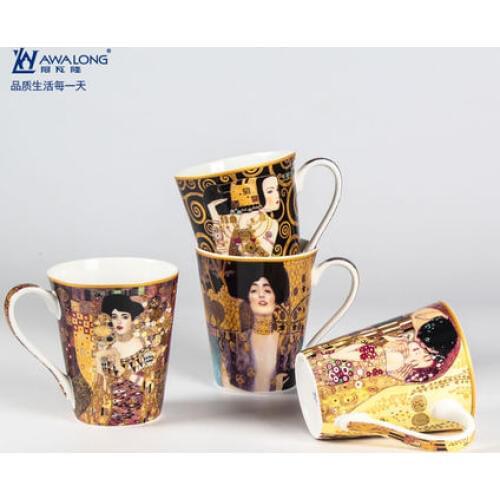 Creative Healthy Bone Porcelain Mug Large Capacity Simple Couple Ceramic Water mug Breakfast Milk Coffee mug European Style