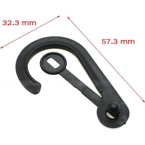 Gloves Hook Plastic Black Buckles Snap Hook With O-Ring Used For Shower Curtains