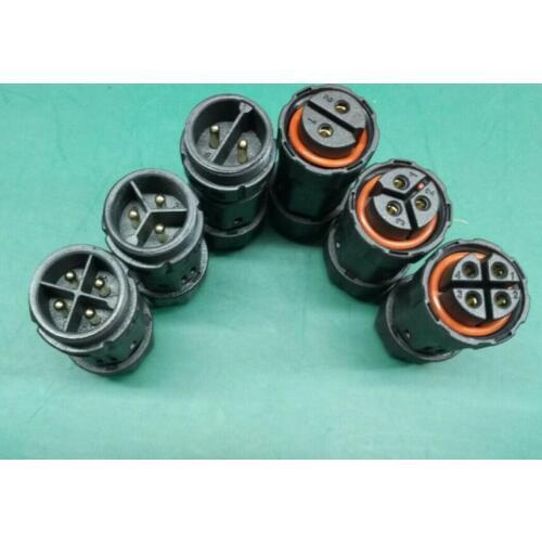 M19 -3 Pin 250V 20A IP68 male and female electrical connector cable size 10mmsq automotive wire connector terminals