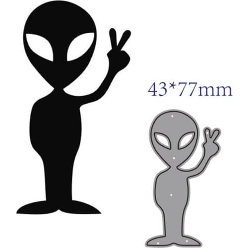 Metal cutting dies cut die mold Alien decoration Scrapbook paper craft knife mould blade punch stencils dies