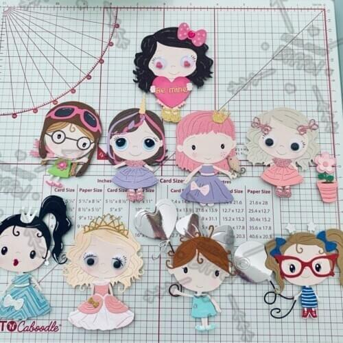 Cute Baby Girl Metal Cutting Dies Scrapbooking Craft Dies For Stencils Embossing Paper Crads Making 2021 New
