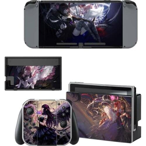 Anime Puella Magi Madoka Magica Nintendoswitch Skin Sticker for Nintendo Switch Console Joy-con Controller Skin Sticker Vinyl
