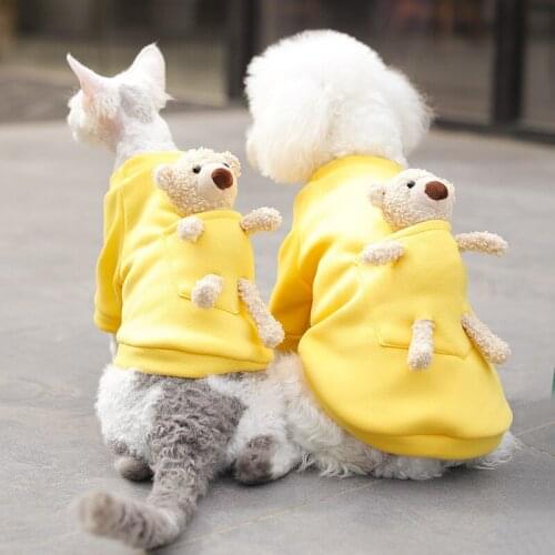 Pet Clothes Winter Warm Dog Jumpsuit Thickened Cotton Pet Vest Sweatshirt Puppy Jacket Coat For Dogs Chihuahua Party Clothing