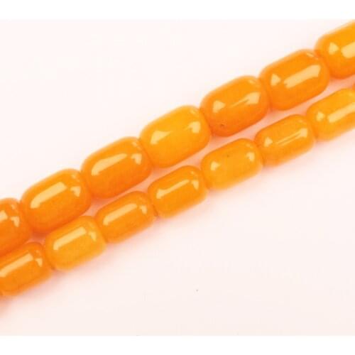 Wholesale 10-20mm Yellow Jad-e Drum Shape Loose Beads 15" For DIY Jewelry Making ,We provide mixed wholesale for all items