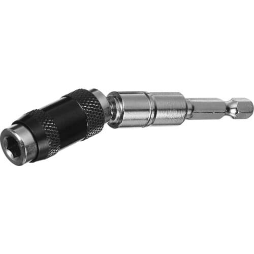 Pivoting Bit Tip Holder Flexible Magnetic Screwdriver Bit Holder Extension Rod Quick Release Drill Bit Holder for Tight Spaces