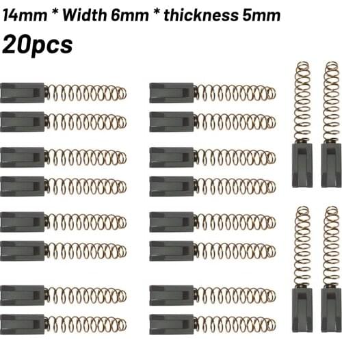 10 Pairs Carbon Brush Air Carbon Brush For Triac S/PID Hot Air Welding Gun/plastic Welding Machine Motor 14mm * 6mm * 5mm