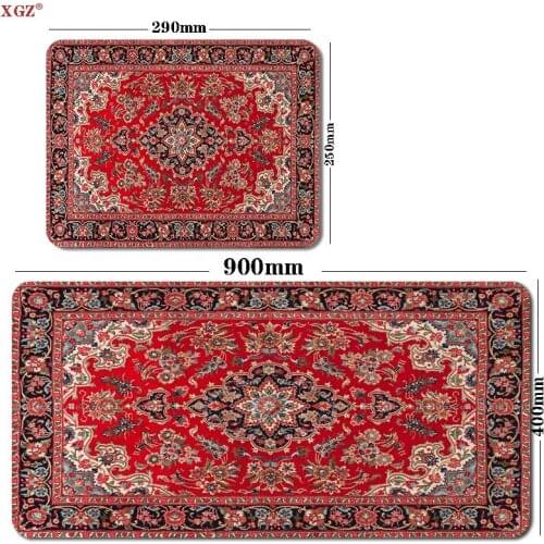 XGZ Big Persian Carpet Old Sailing Boat Pattern Mouse Pad Big Seam Mouse Pad Big Table Mat Game Office Work Non-slip Mat Russia