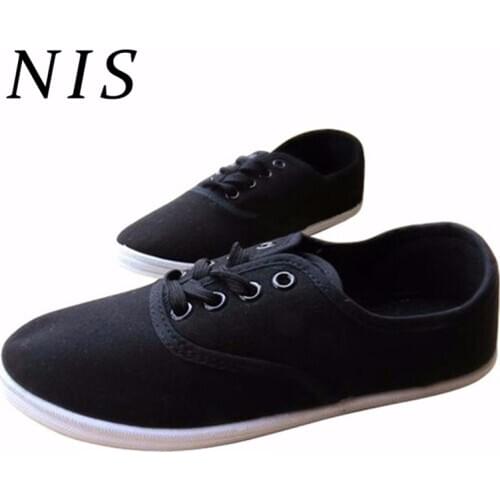 Womens Canvas Casual Sneakers Tennis Flats Ladies Plimsoll Shoes Lace Up