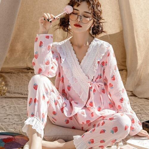 2019 Expectant Mother Nursing Pajamas Set Long Sleeve V-Neck T-shirt+Trousers Pregnant Women Sleepwear Postpartum mother Pajamas