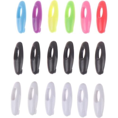 6pcs Plastic Safety Brooch Pins Women Pin Scarf Enamel Pin Buckle Accessories Head Scarf Decoration