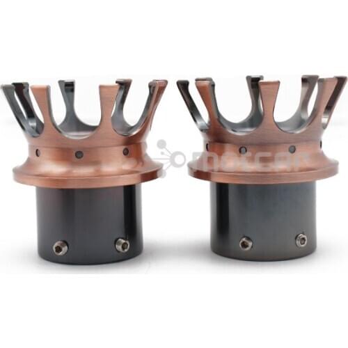 Bronze Color Aluminum Motorcycle King Style Front Side Axle Cap Nut Cover for Harley Touring Electra Glide VRSC Dyna Iron 883