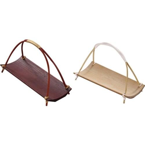 Bamboo Plate Steak Plate Coffee Tea Plate Fruit Assortment Banquet Dinner Plate Sour Candy Plate