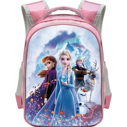 Top Quality 2020 New Frozen Elsa Girl Schoolbag Disney Princess Children School Bags For Girls Baby School Backpacks