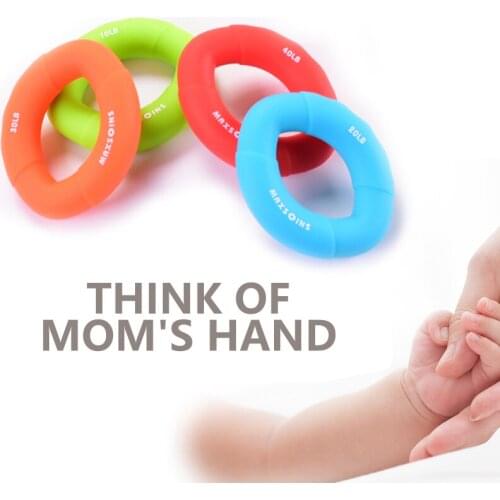 Home Exercise Hand Grip Muscle Power for Children Carpal Expander Rubber Exerciser Finger Gripper Ring Gym Anti Stress Child