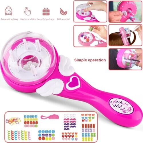 Electric Automatic Hair Braider DIY Stylish Braiding Hairstyle Tool Twist Braider Machine Hair braid Weave Roller Toys For Girl