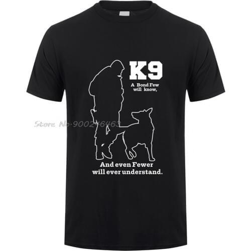 Cool K9 Military T Shirts Man Police Military Dog K9 T-shirt Men Cotton Tees Tops Harajuku Streetwear
