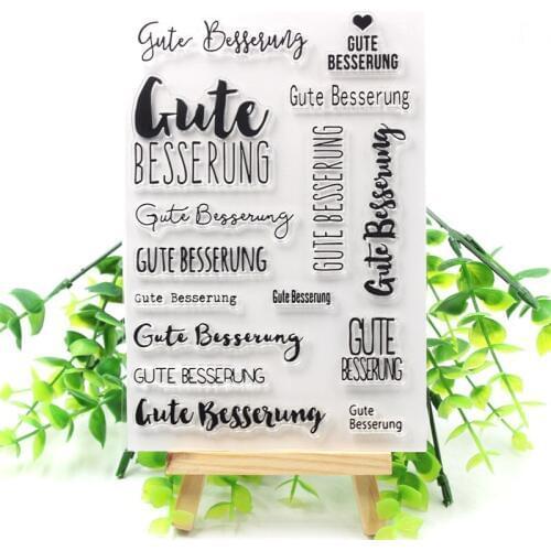 Cute Besserung Transparent Clear Silicone Stamps for DIY Scrapbooking/Card Making/Kids Fun Decoration Supplies 646