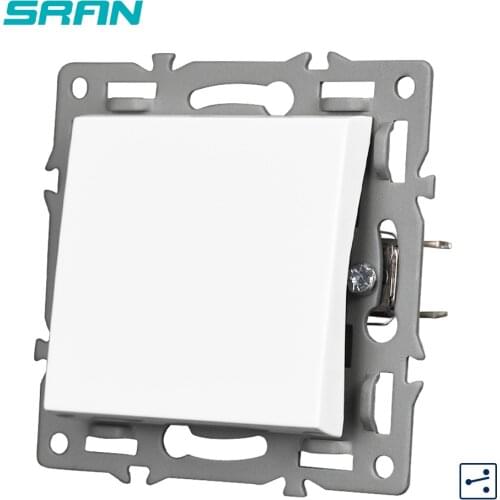 SRAN Light Switch Module Accessories with iron plate and iron claw suitable for SRAN F series 82mm panels 1gang 2way