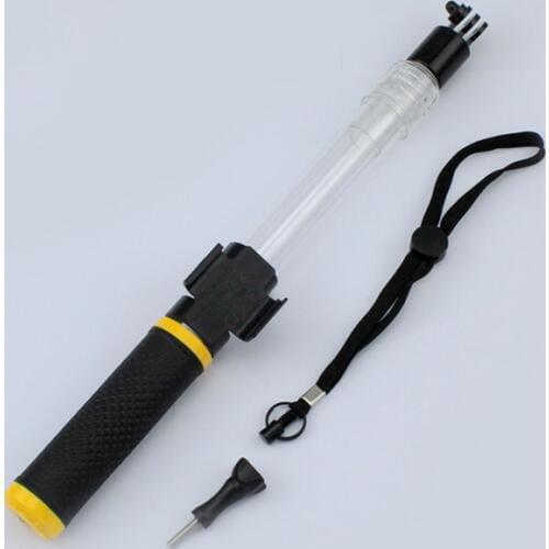 GOPRO Telescopic Waterproof Transparent Crystal Selfie Stick Rod Underwater Handheld Selfie Artifact with Remote Control Slot