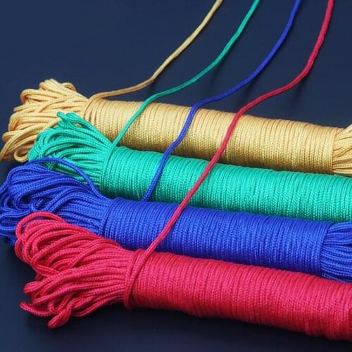 10M 20M 50M Paracord 550 Paracord 2mm 3mm 4mm Parachute Cord Outdoor Clothesline Hiking Camping Equipment Braided Rope