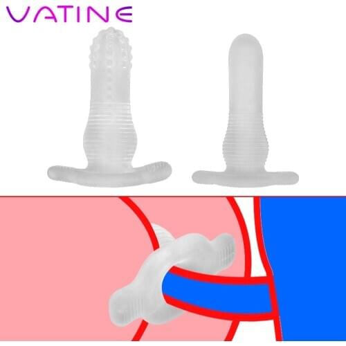 VATINE Transparent Prostate Massager TPE Hollow Anal Plug Anus Dilator Erotic Anal Expanding Sex Toys Butt Expansion