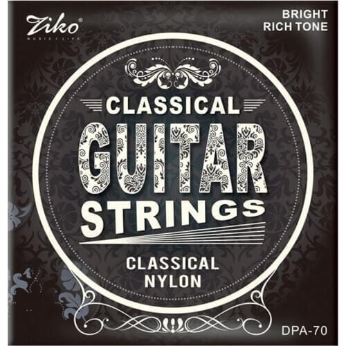 Ziko Dpa-70 Classical Guitar Strings Nylon Core Silver Plated Copper Wound High Tension