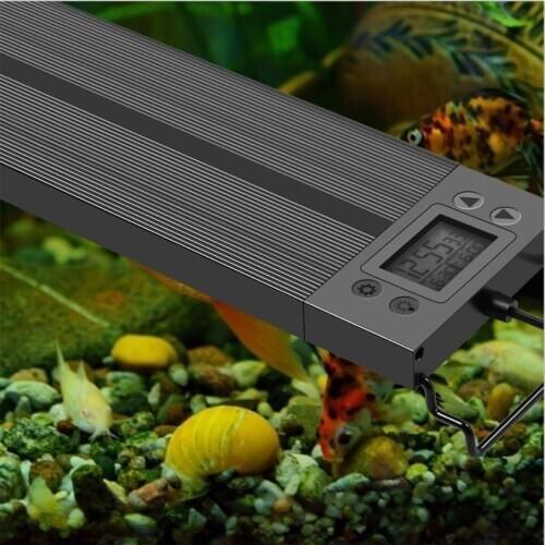 8 Colors Auto On Off LED Aquarium Light Full Spectrum Light Fixture for Freshwater Planted Tank Build in Timer Sunrise Sunset