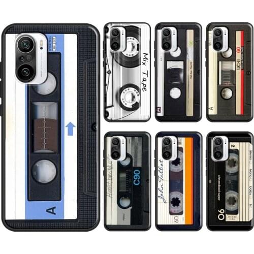 Vintage Magnetic tape Cassette audio tape For POCO F3 M3 X3 Pro Phone Case For Xiaomi Mi 11 A1 A2 A3 10T 9T Mi Note 10 Lite Case