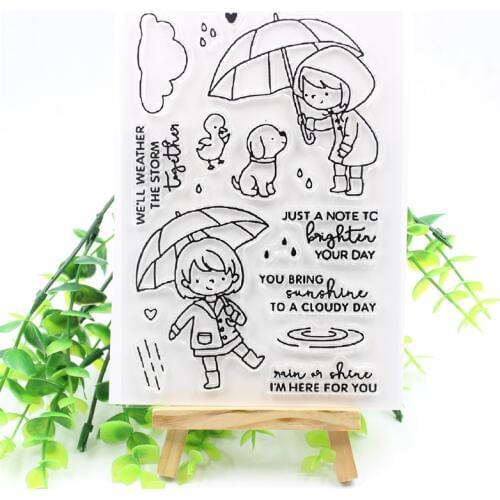 I'm Here For You Transparent Clear Silicone Stamps for DIY Scrapbooking/Card Making/Kids Crafts Fun Decoration Supplies