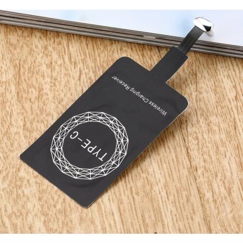 Type C Portable TYPE C Port Qi Wireless Charger Receiver Lightweight Charging Adapter Pad Coil