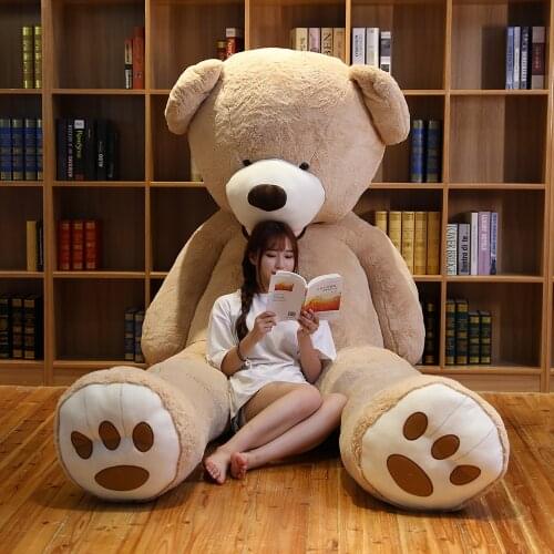 1pc 100cm America Giant Teddy Bear Plush & Stuffed Toys Soft Teddy Bear Popular Birthday Valentines Gifts for Girls Kids Toy