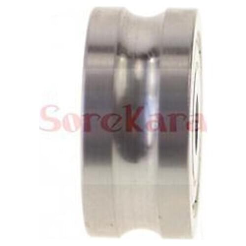 12*35*15.9mm U Groove width 8.5mm Guide Pulley Sheave Sealed Rail Ball Bearing